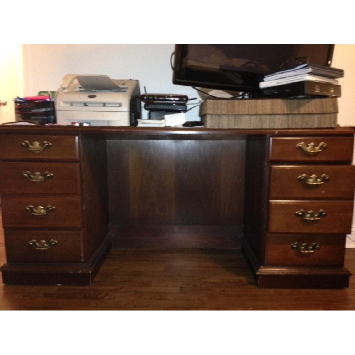 Large Wooden Desk - image-5