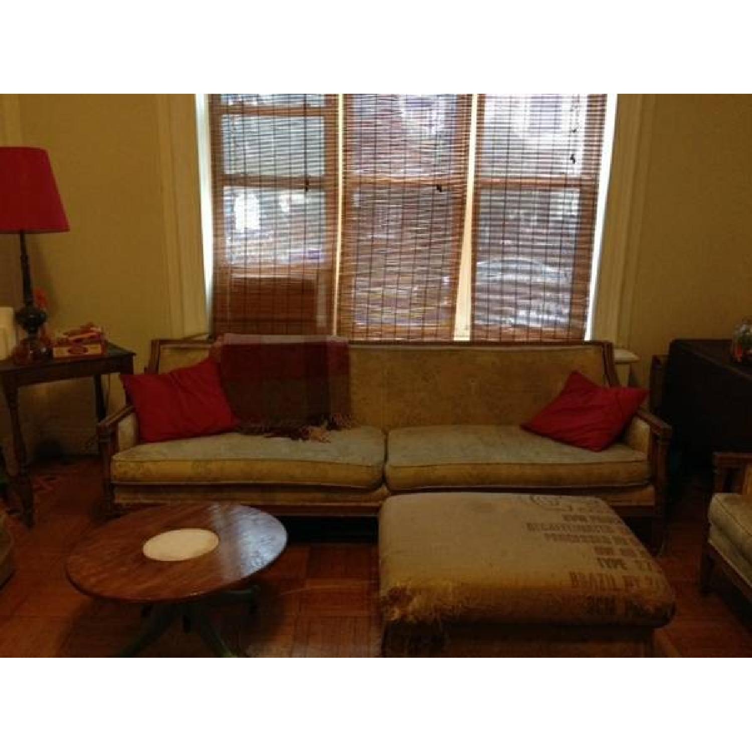 Vintage Sofa & Matching Chair - image-1
