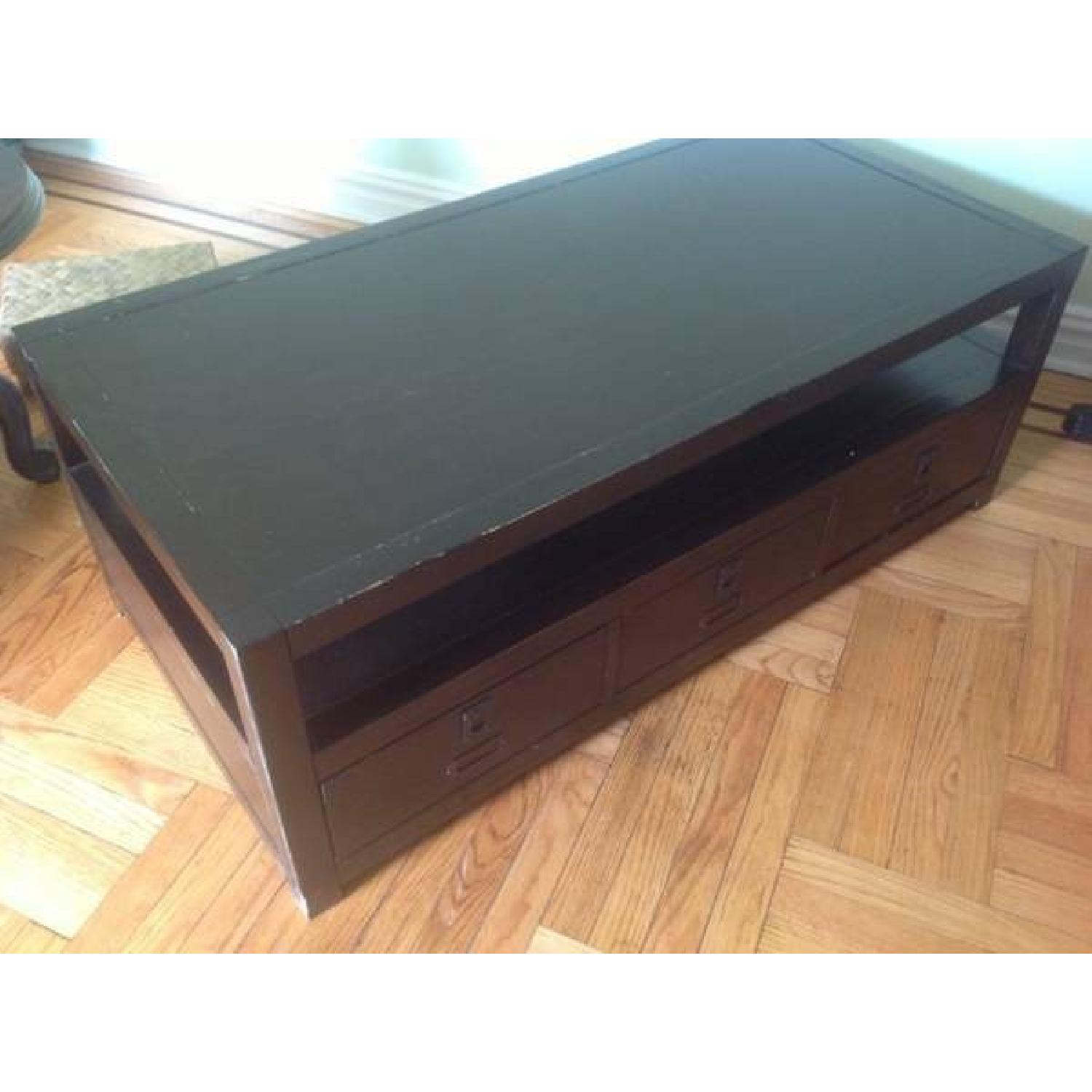 Pottery Barn Mahogany Rhys Coffee Table - image-4