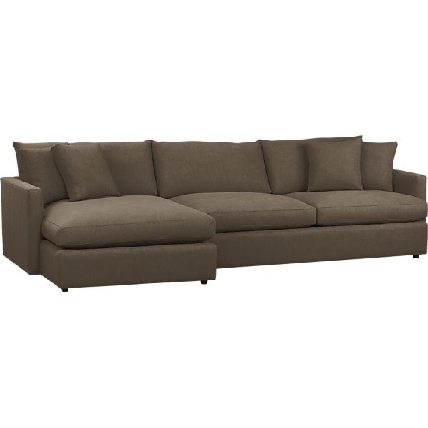 Crate & Barrel Lounge Sectional with Chaise - image-2