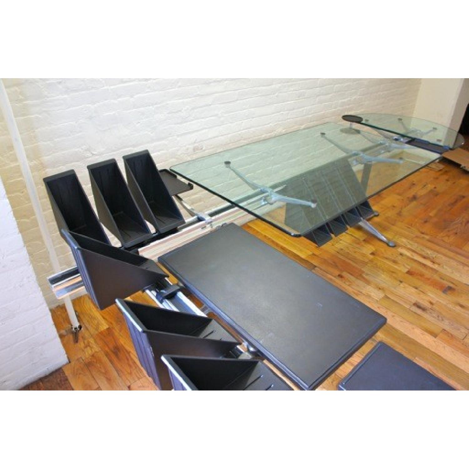 Herman Miller Burdick Group Glass Desk Set AptDeco