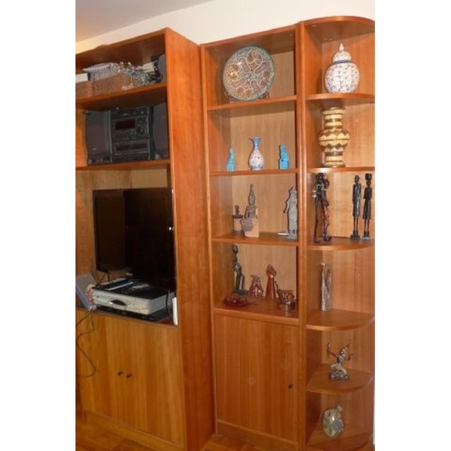 Cherry Wood Wall Unit - image-2