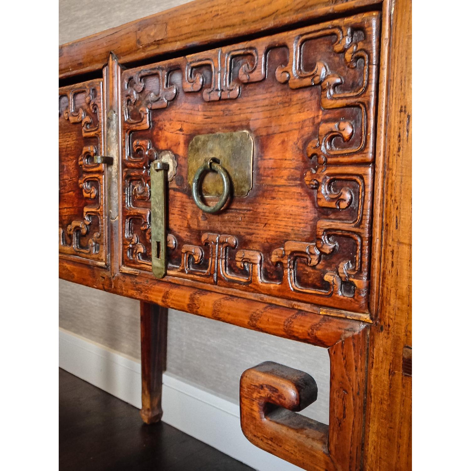 Antique Asian Carved Desk - image-2