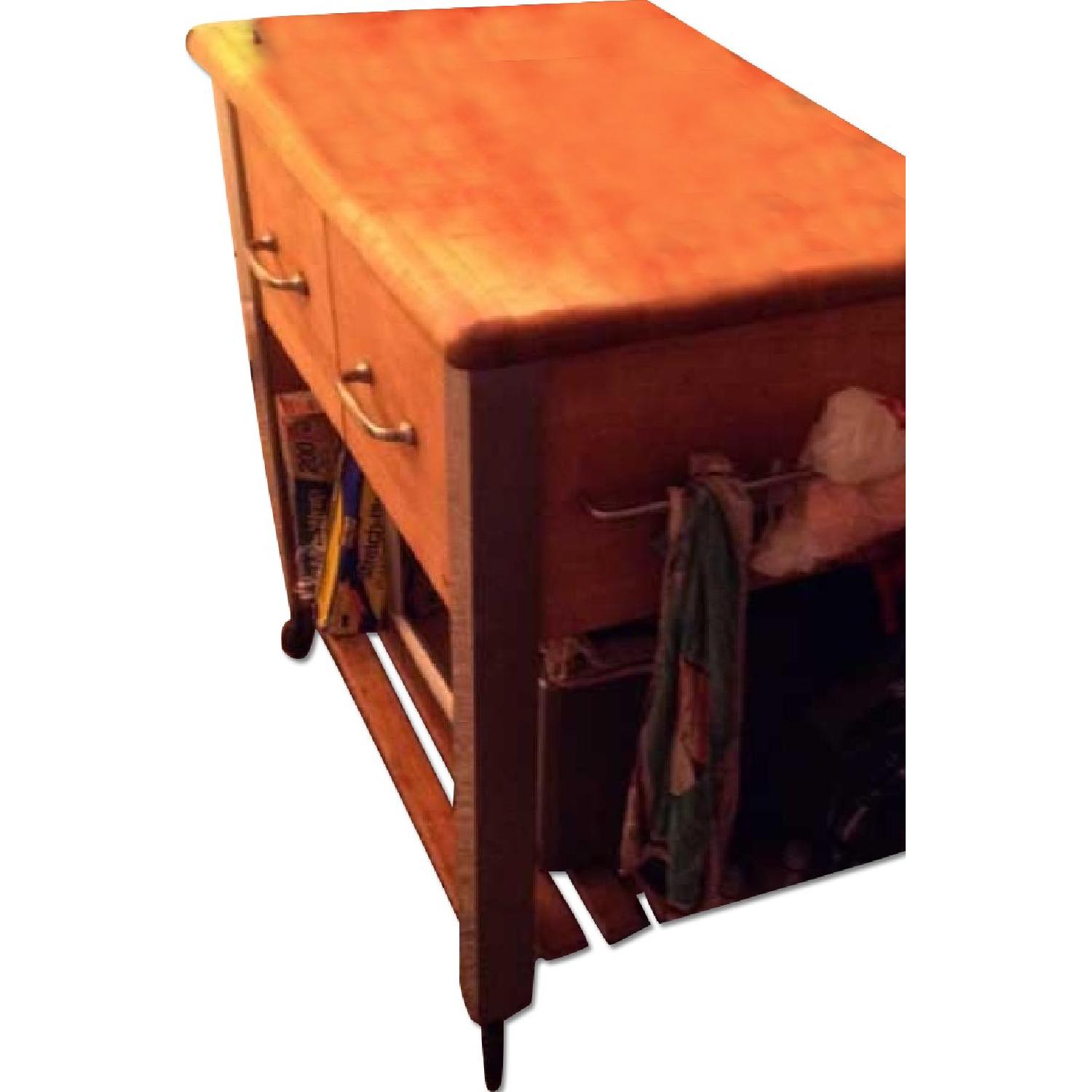 Kitchen Island with Butcher Block Top - image-2
