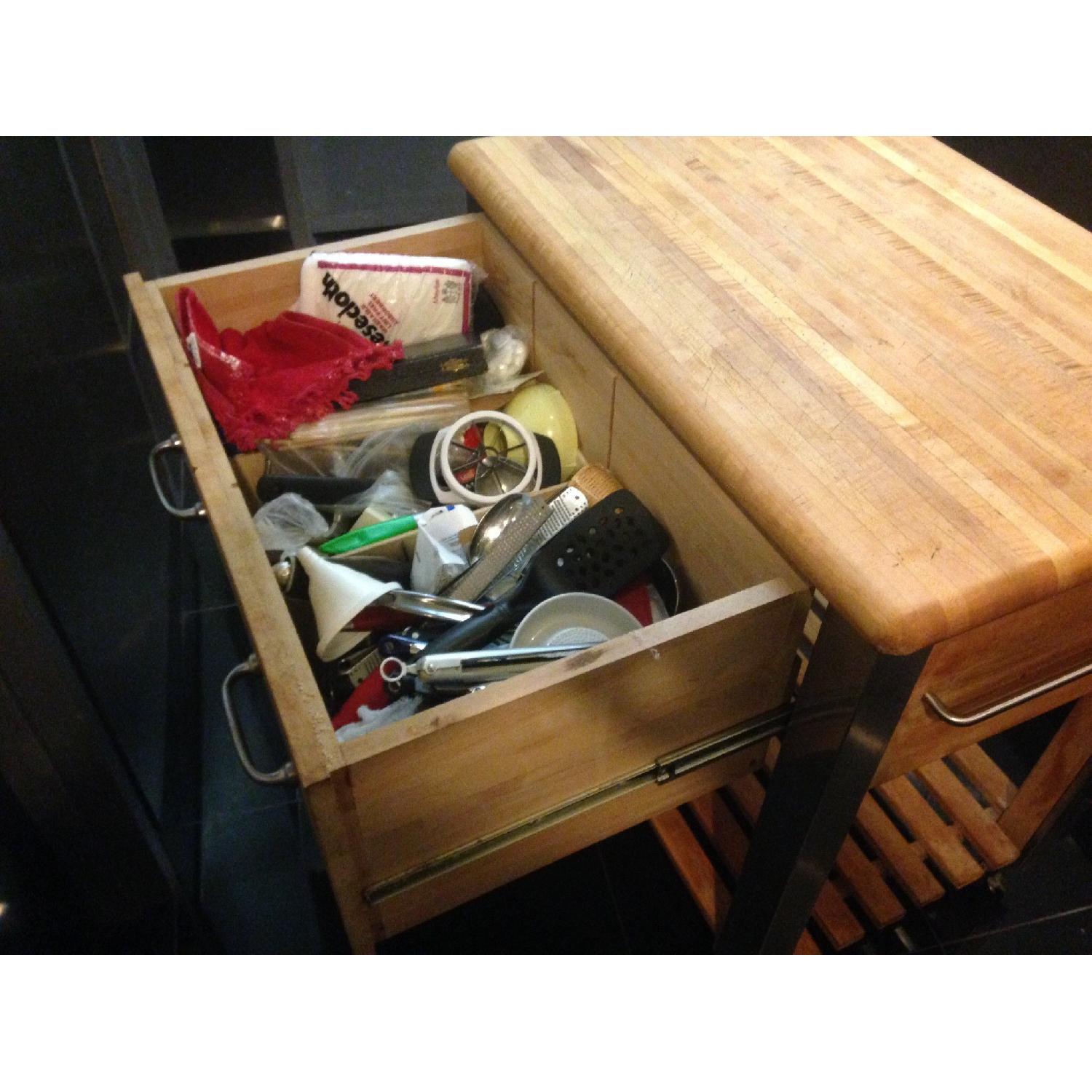 Kitchen Island with Butcher Block Top - image-3