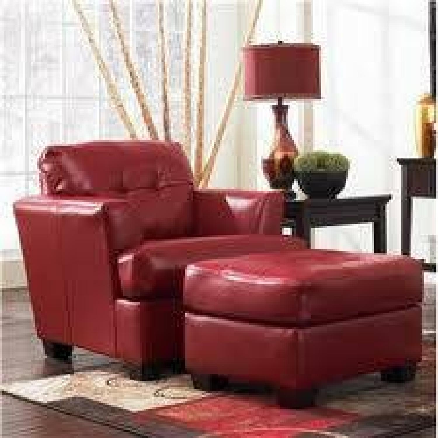 Ashley Armchair and Ottoman - image-1