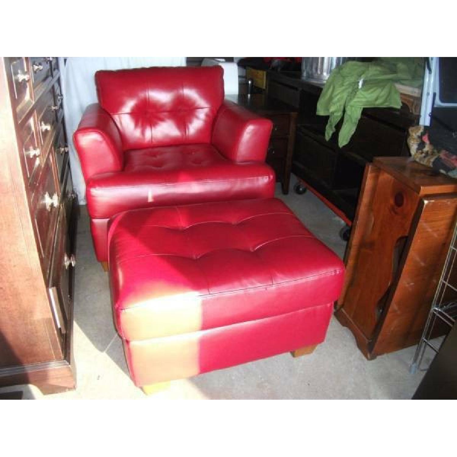 Ashley Armchair and Ottoman - image-4