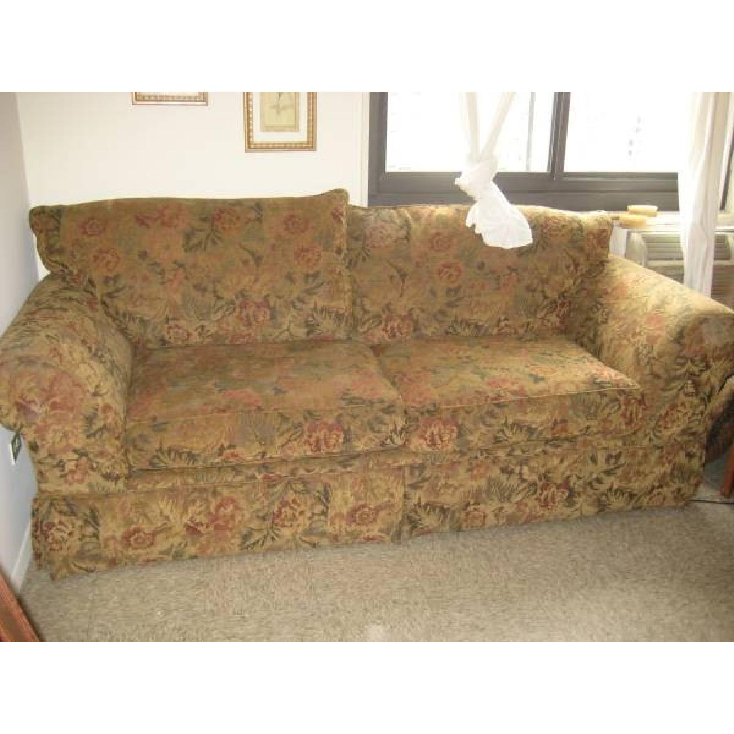 Ethan Allen Floral Print Sofa - image-3