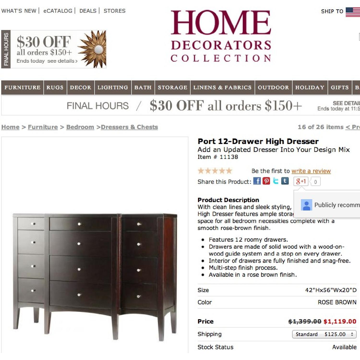 Shermag Dresser & Mirror - image-6