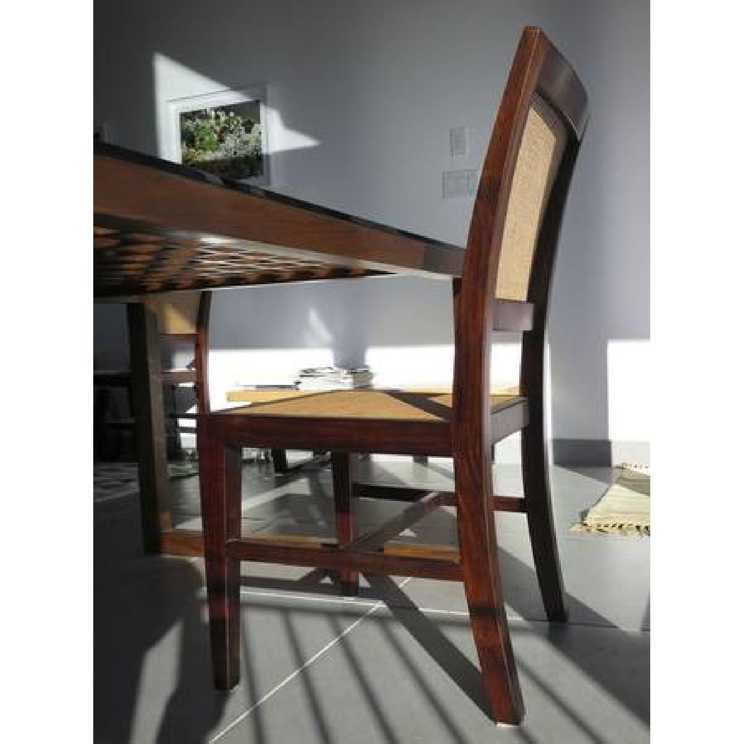 Crate & Barrel Lattice Table and 6 Blake Chairs - image-2