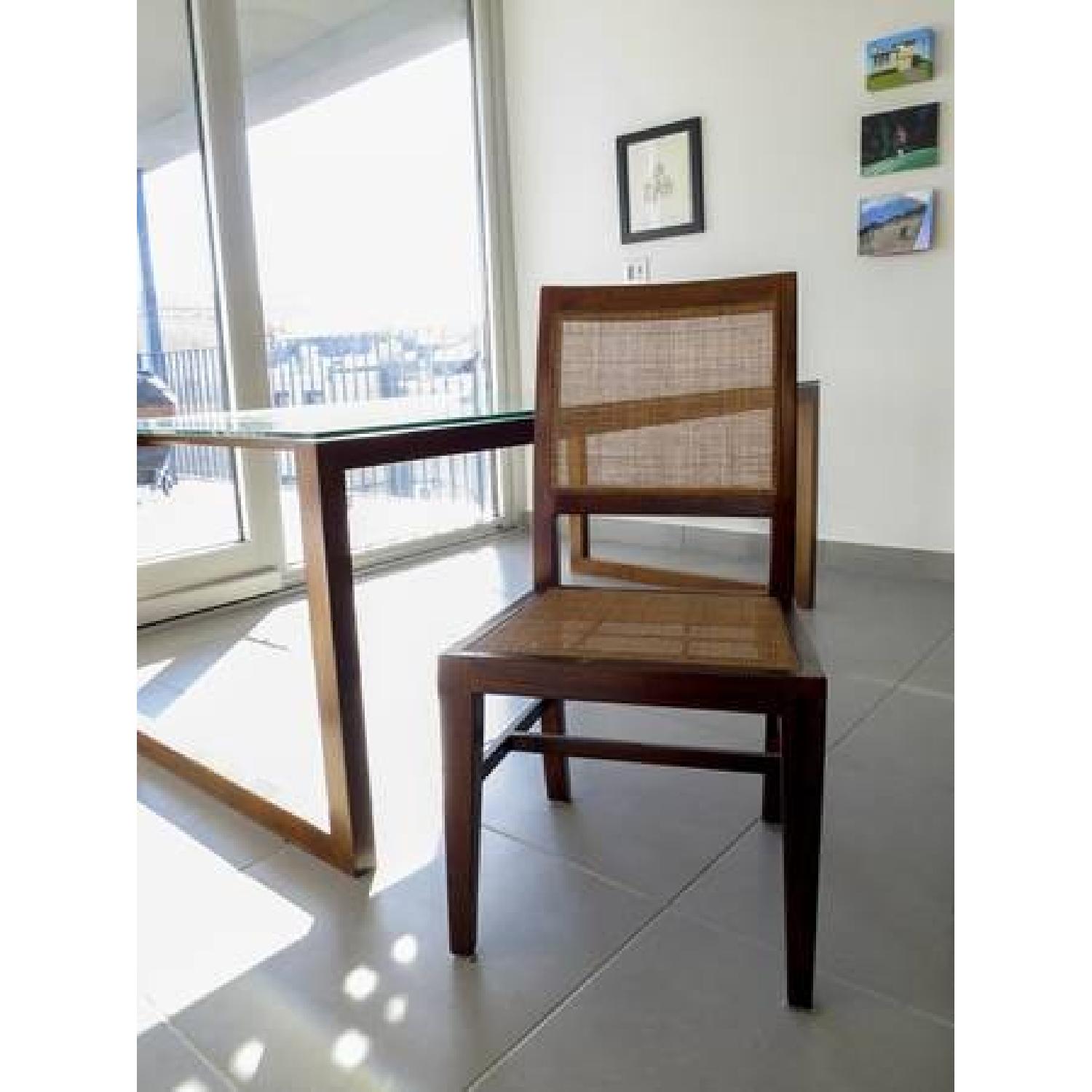 Crate & Barrel Lattice Table and 6 Blake Chairs - image-3