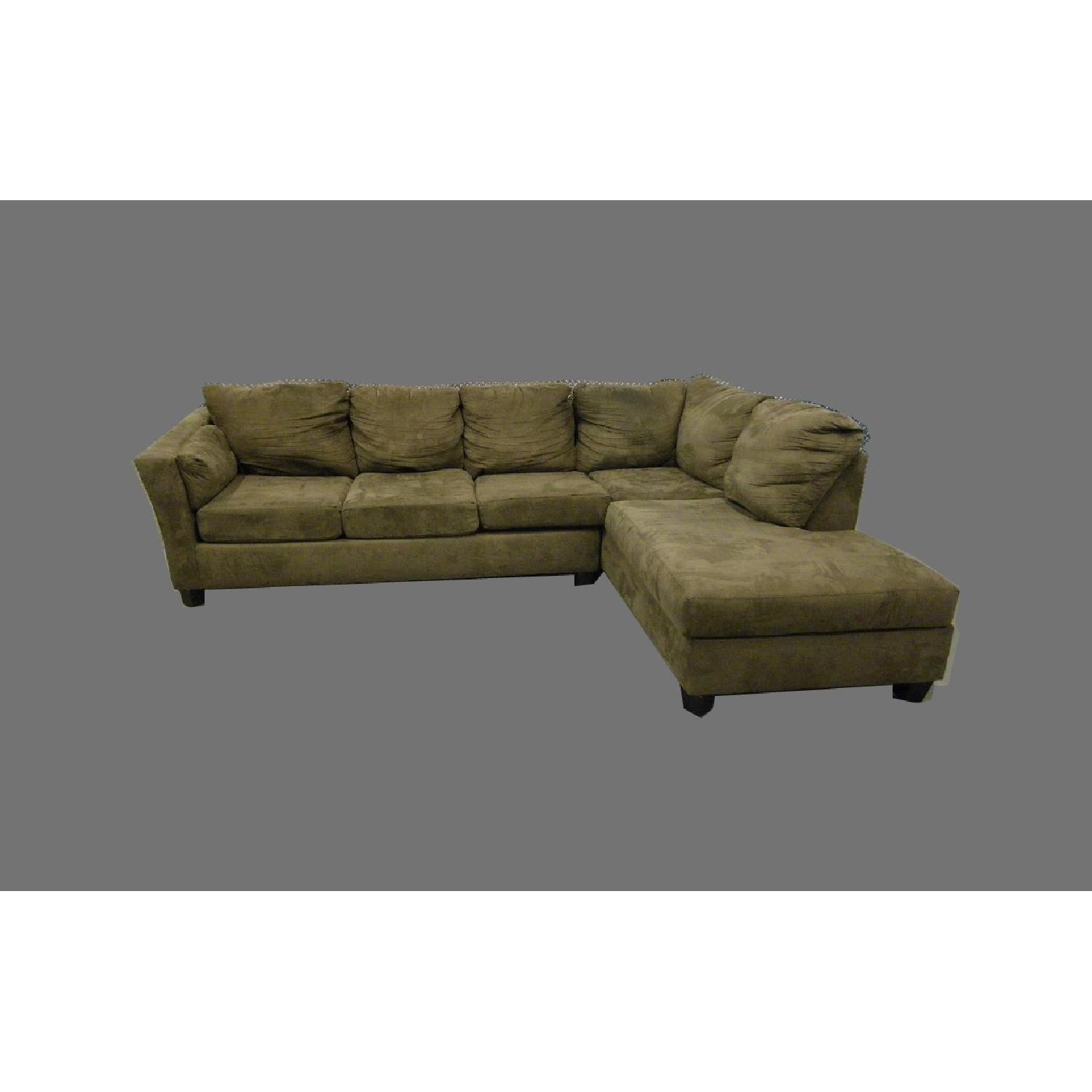 Bobs Furniture Sectional Couch AptDeco