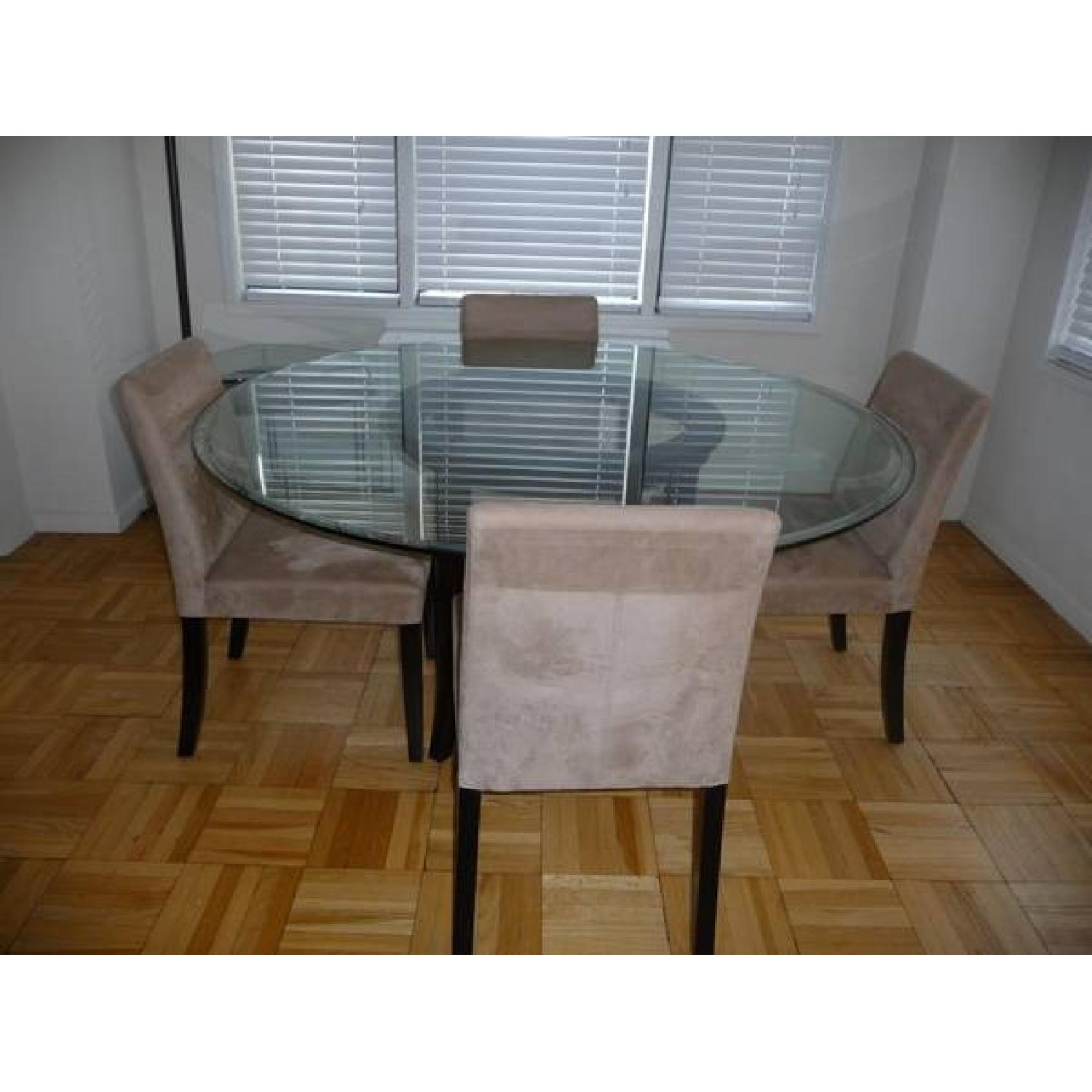 Crate & Barrel Lowe Dining Chairs - image-1