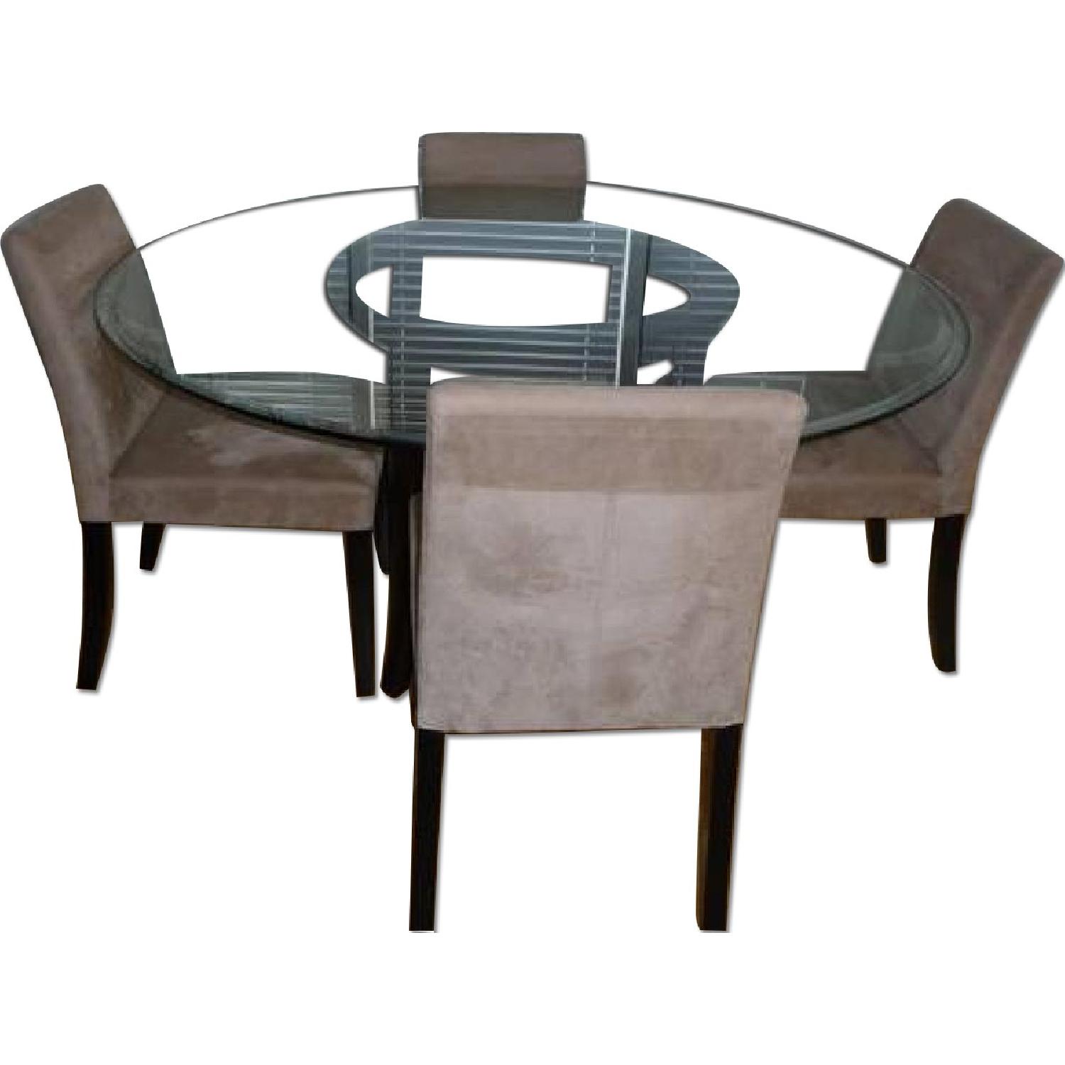 Crate & Barrel Lowe Dining Chairs - image-0