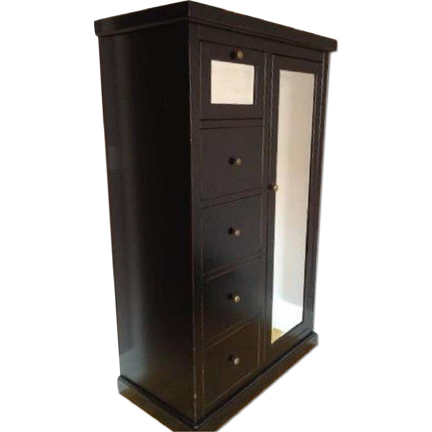 Crate & Barrel 5 Drawer Armoire Wardrobe AptDeco