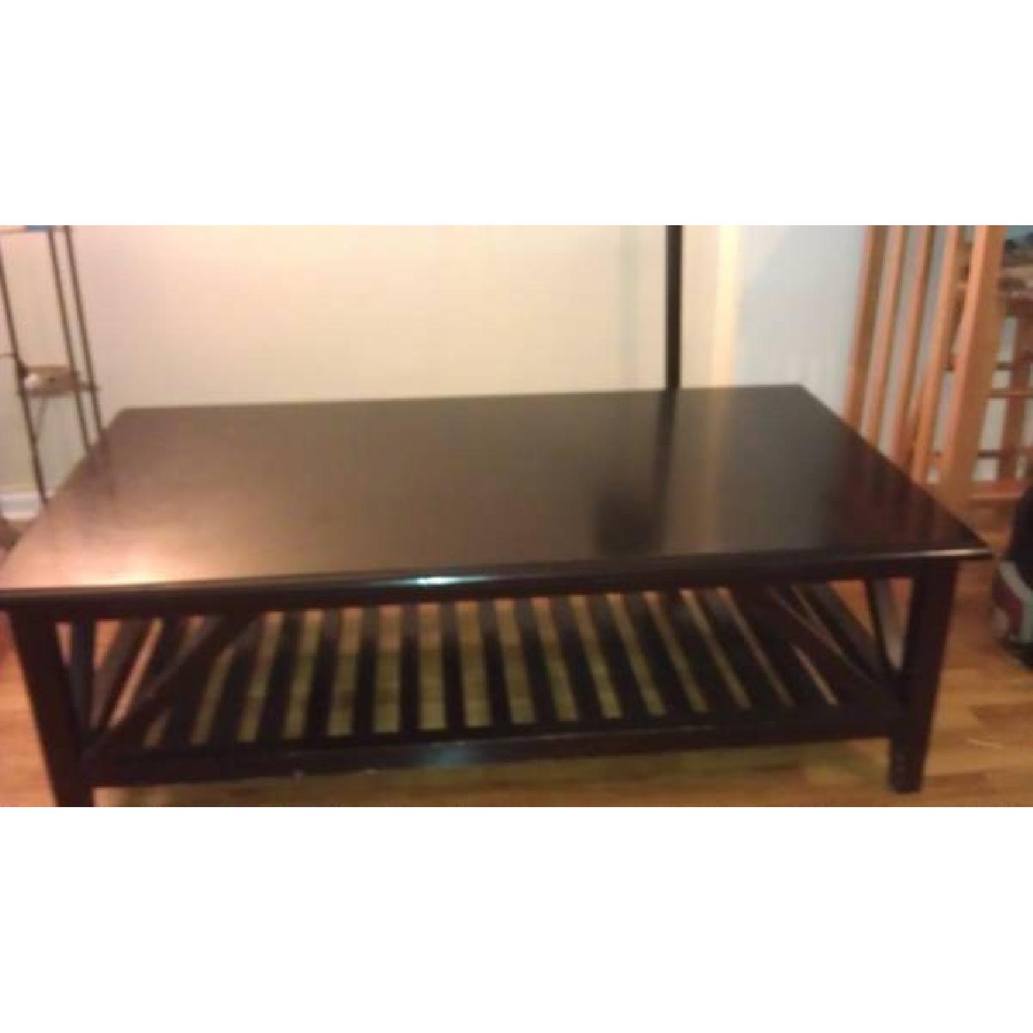 Pottery Barn Black Coffee Table - image-1