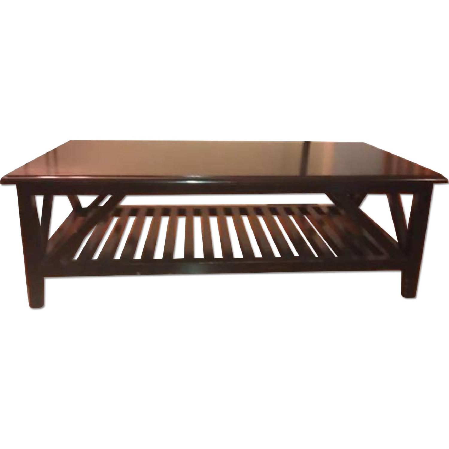 Pottery Barn Black Coffee Table - image-0