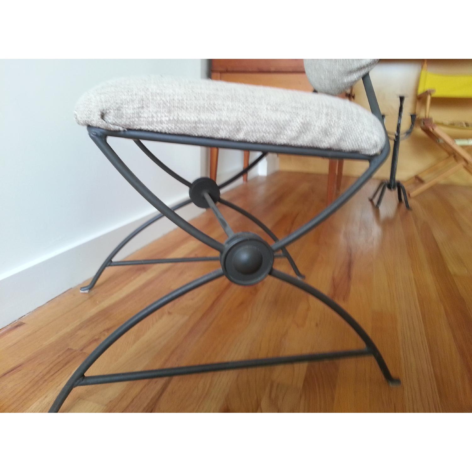 Ungaro Cast Iron Chairs w/ Fabric - image-1