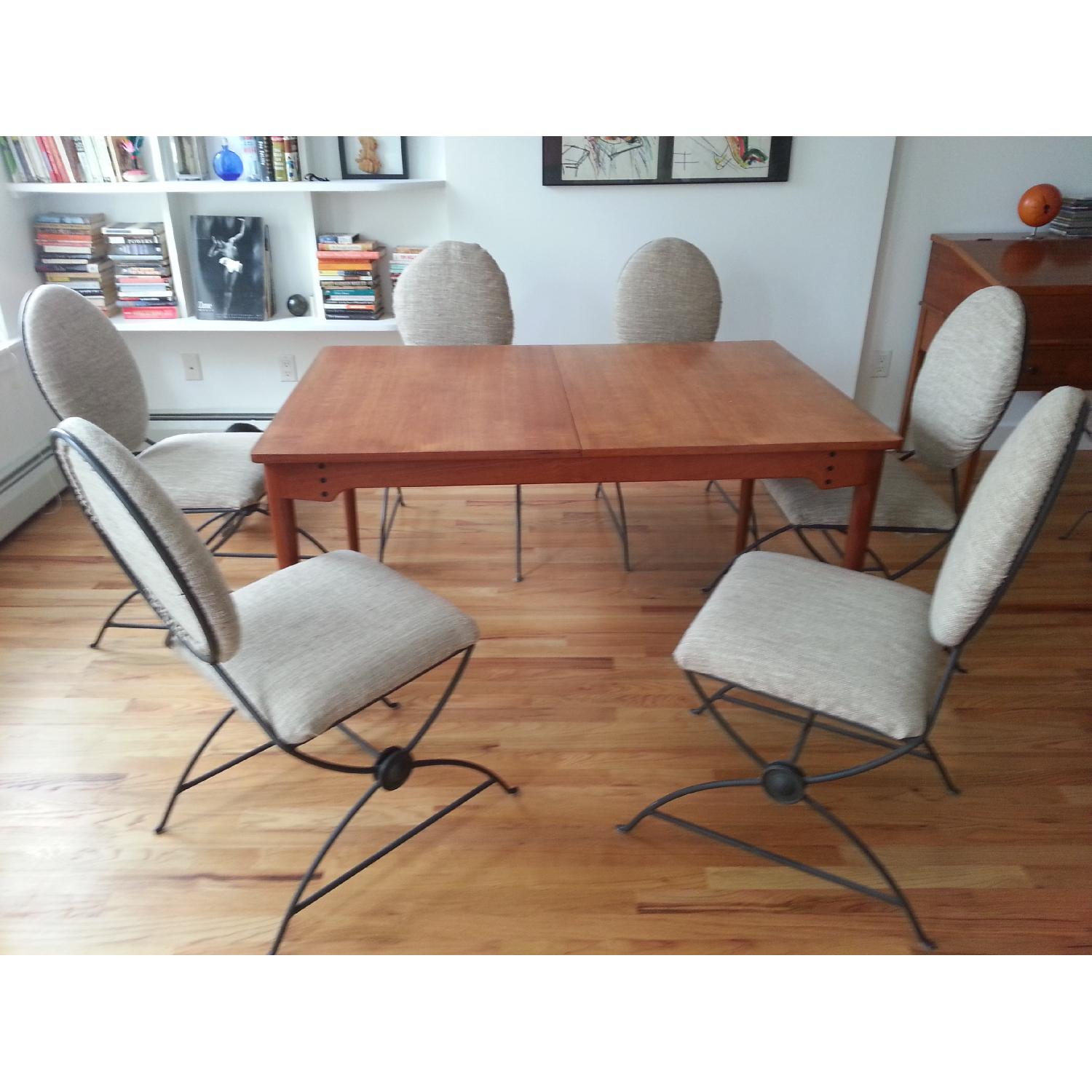 Ungaro Cast Iron Chairs w/ Fabric - image-3