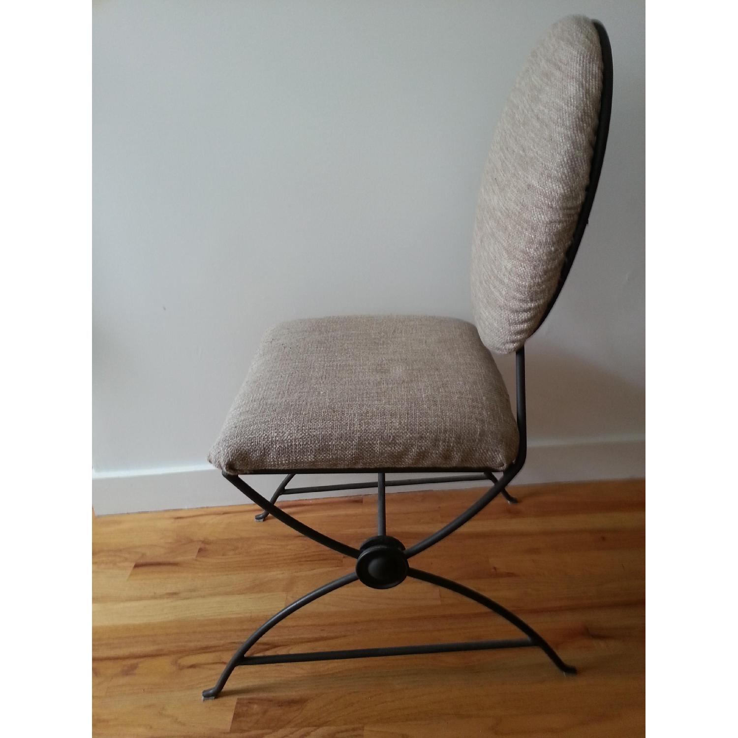 Ungaro Cast Iron Chairs w/ Fabric - image-7