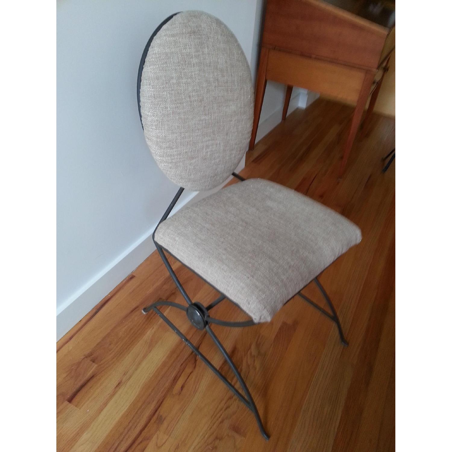 Ungaro Cast Iron Chairs w/ Fabric - image-9
