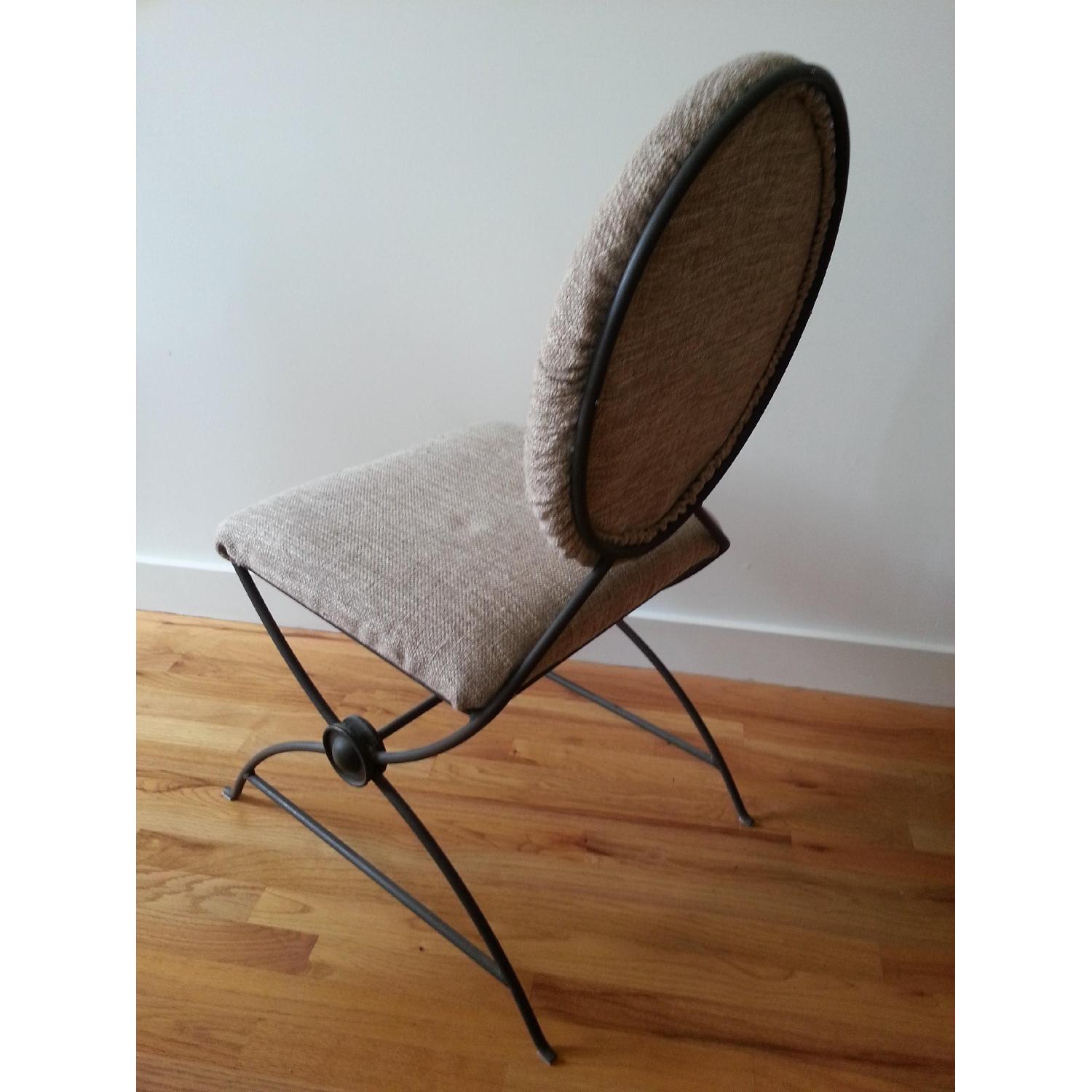 Ungaro Cast Iron Chairs w/ Fabric - image-10