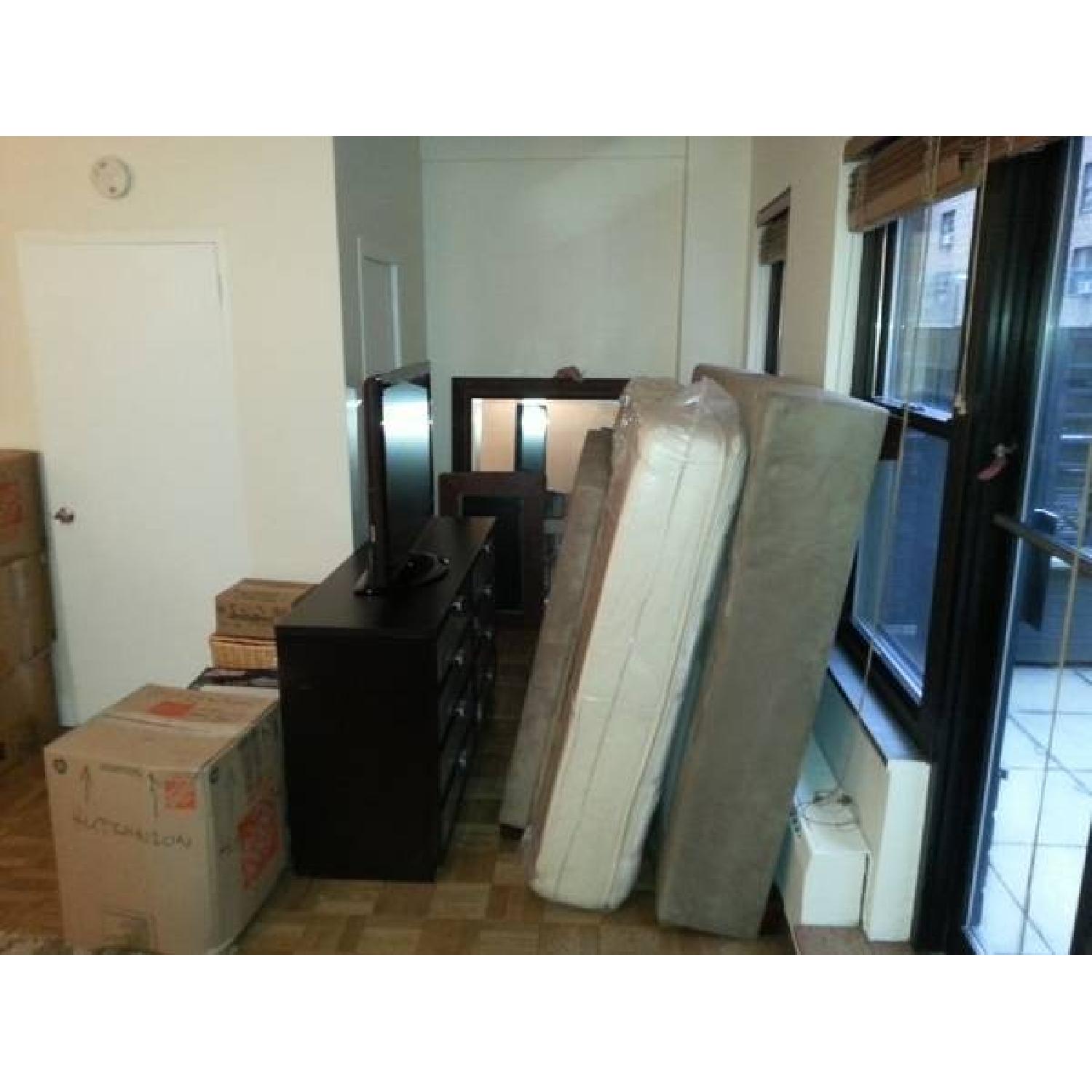 Pottery Barn Queen Platform Bed Frame/Headboard - image-1