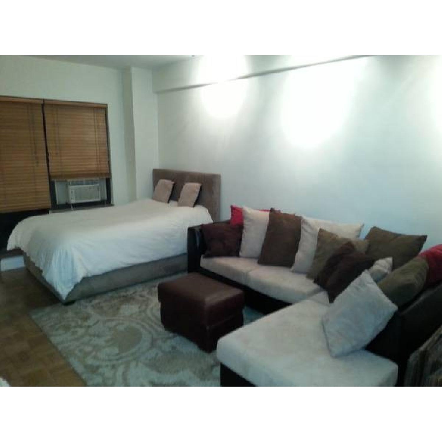 Pottery Barn Queen Platform Bed Frame/Headboard - image-2