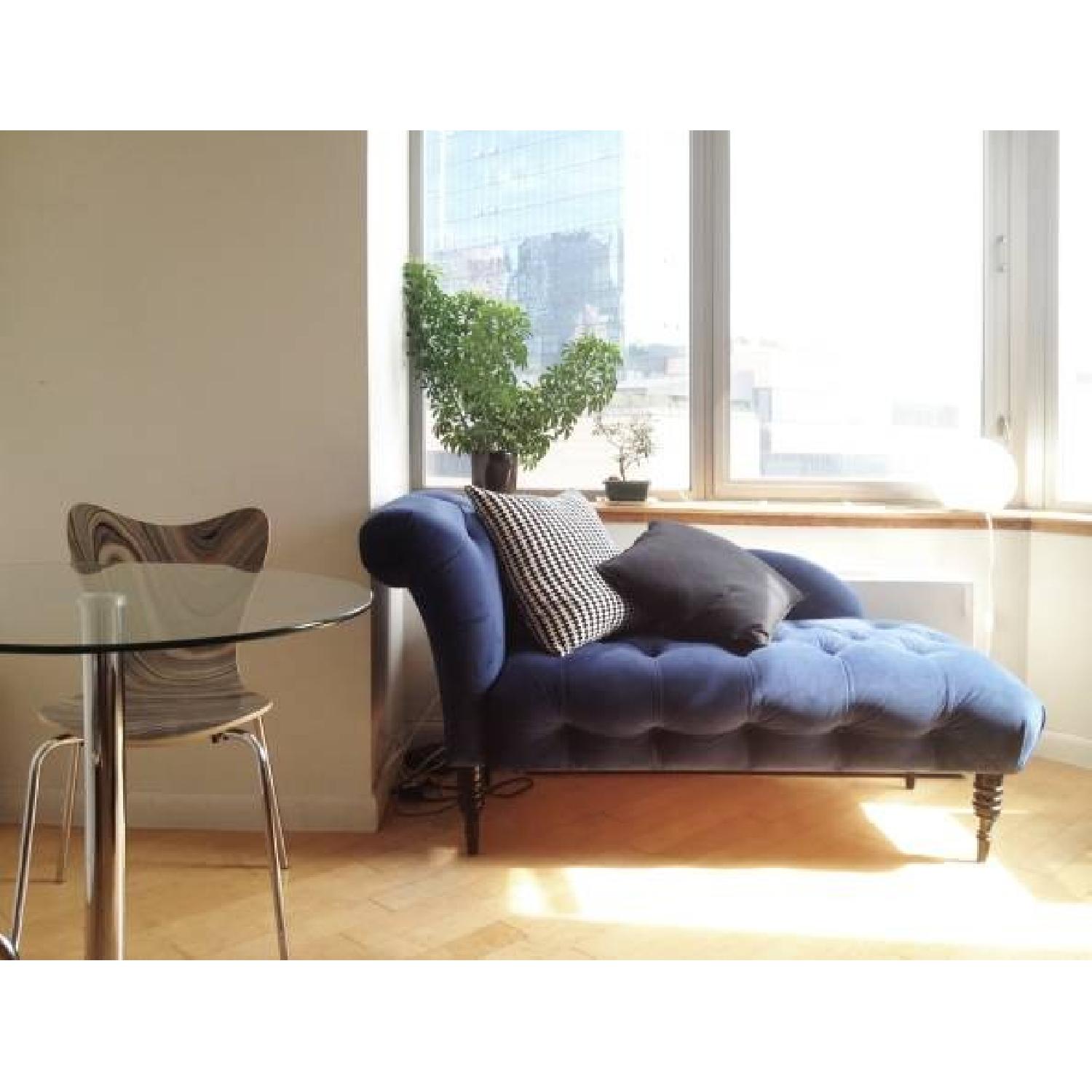 West Elm Edie Velvet Chaise - image-2