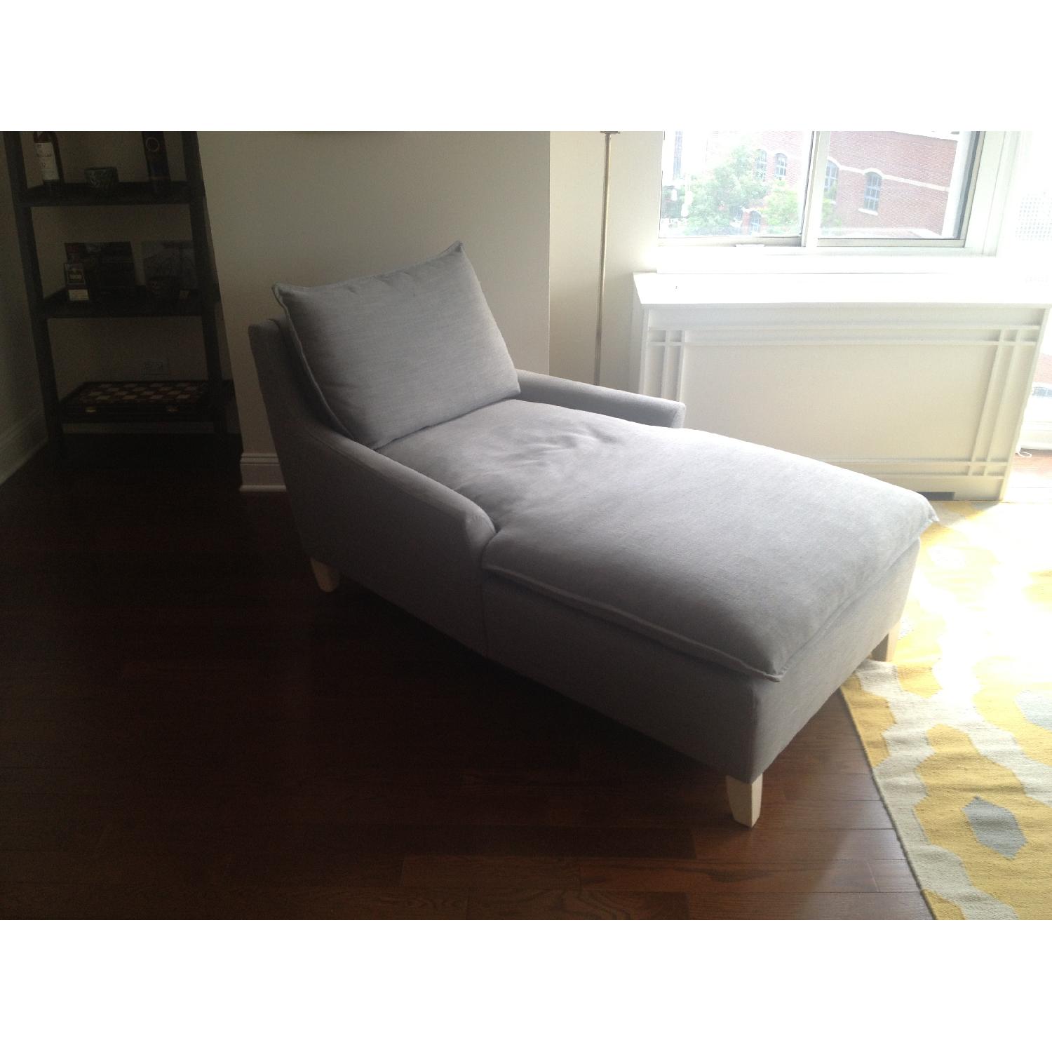 West Elm Bliss Down-Filled Chaise - image-1