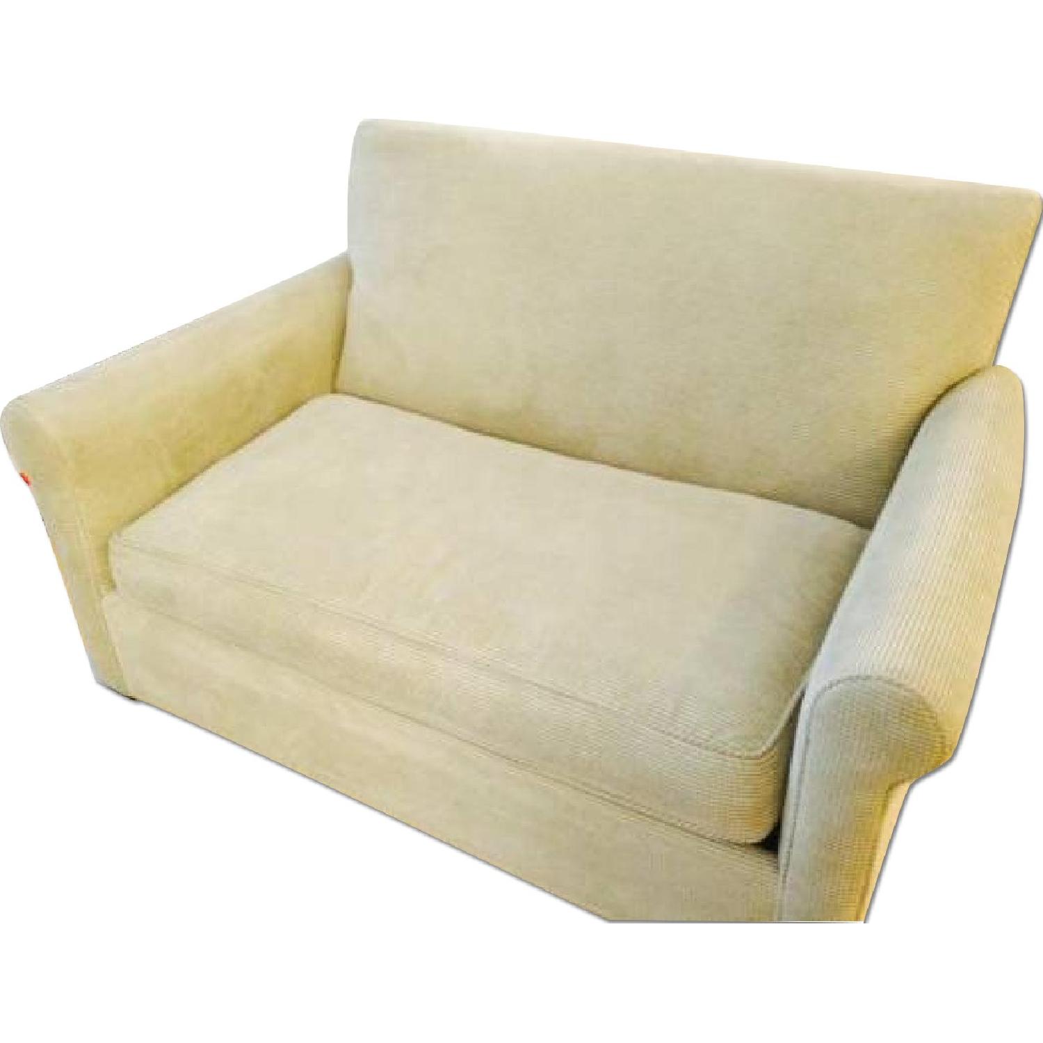 Crate & Barrel Loveseat Sofa w/ Pullout Bed AptDeco