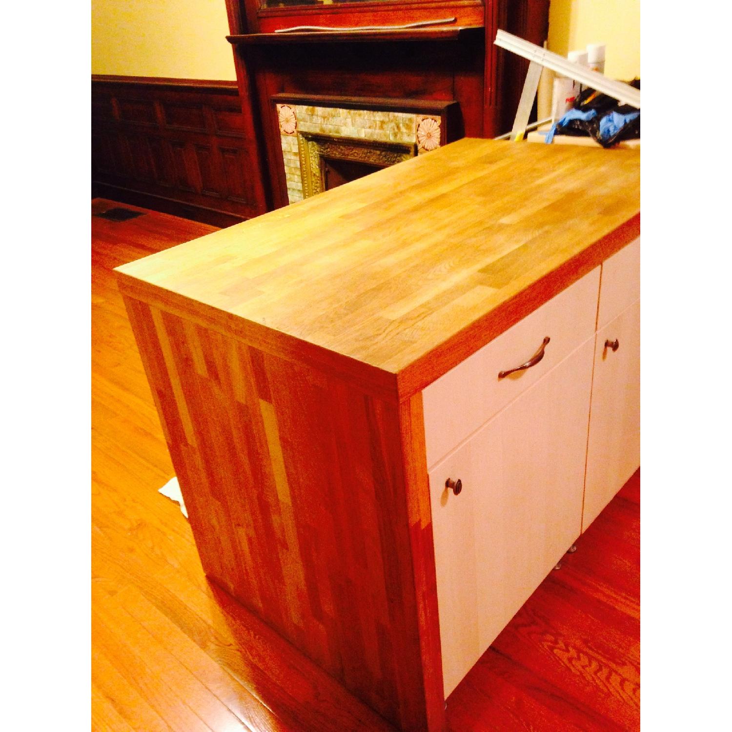 Butcher Block Kitchen Island - image-2