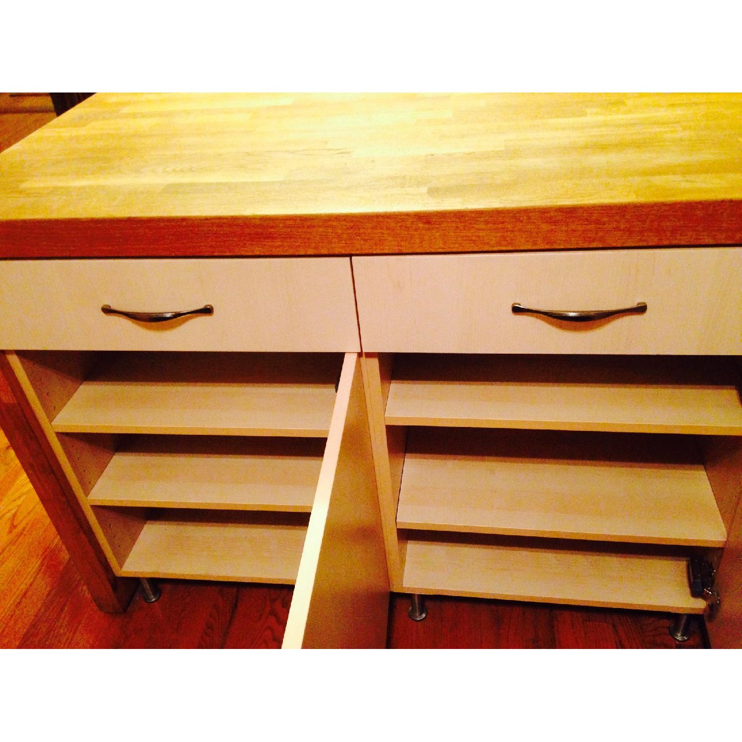Butcher Block Kitchen Island - image-3