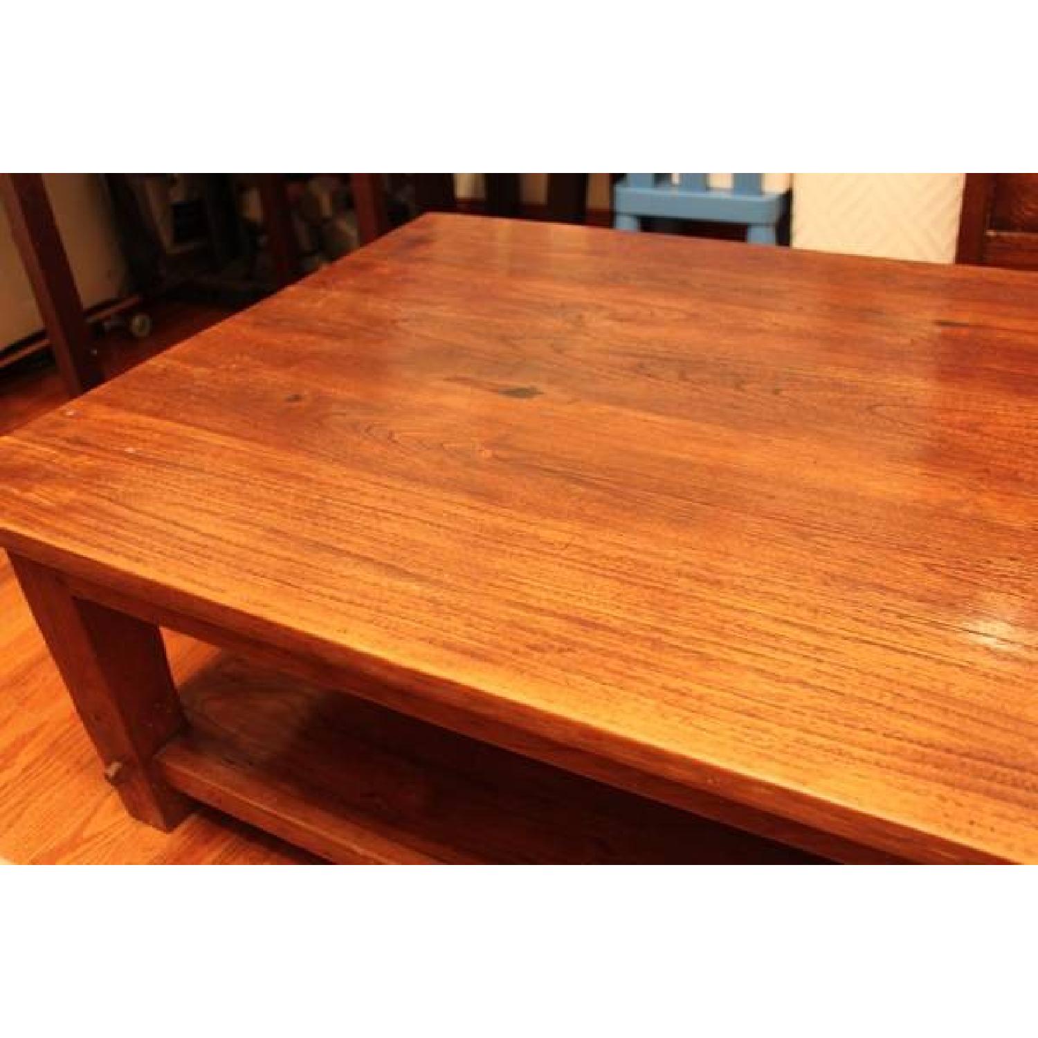 Antique Wood Coffee Table - image-3