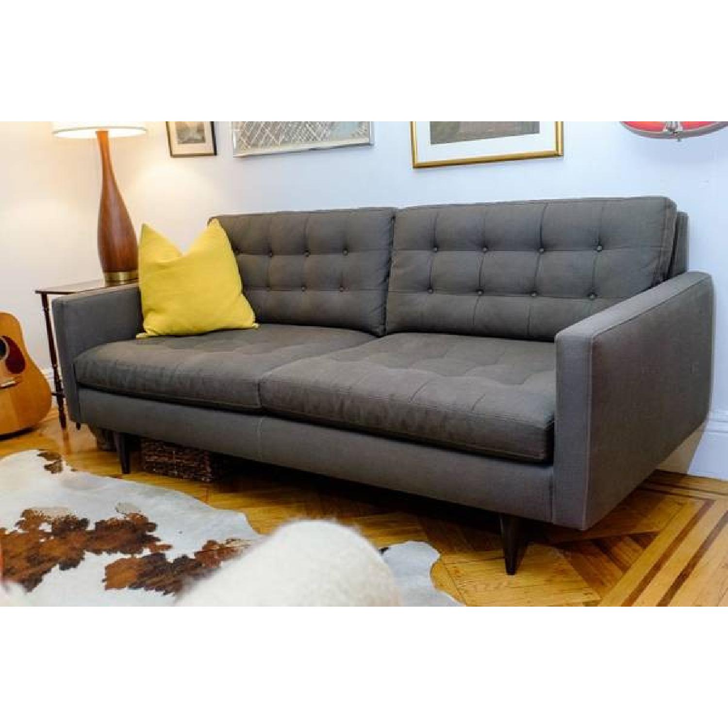 Crate & Barrel Petrie Apt. Sofa - Gray - image-1