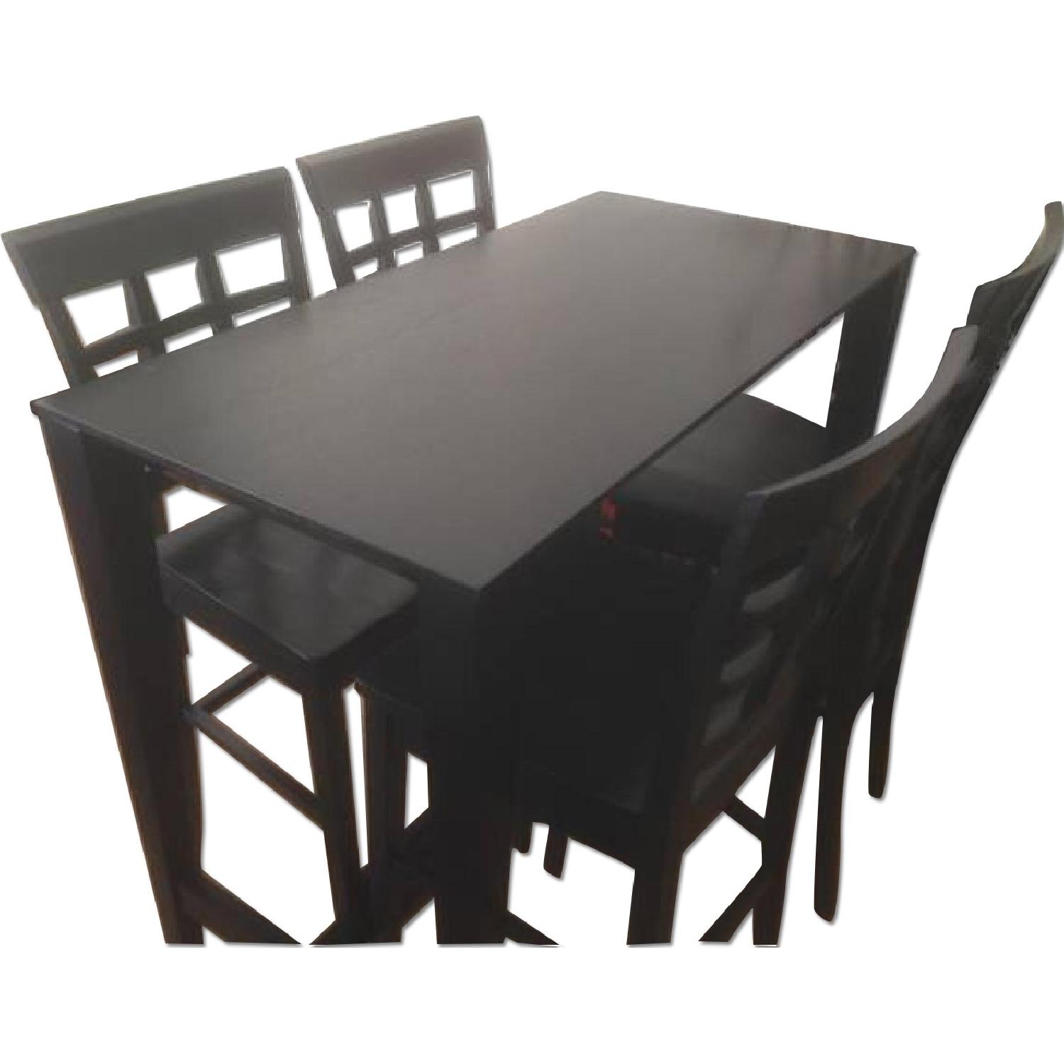Crate & Barrel Triad High Dining table w/ 4 Chairs AptDeco