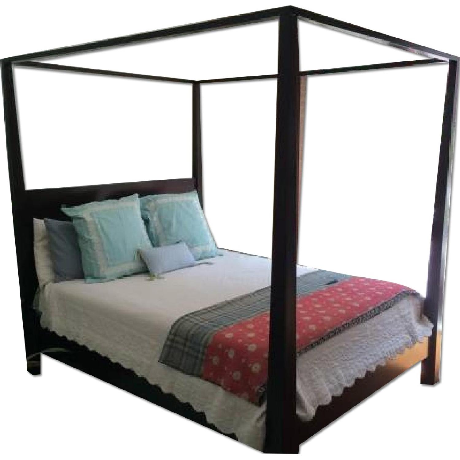 Crate and Barrel Queen Canopy Bed AptDeco