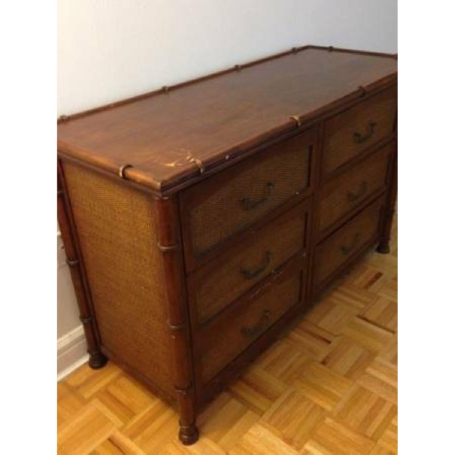 Pier 1 Brown Wood 6-Drawer Dresser - image-3