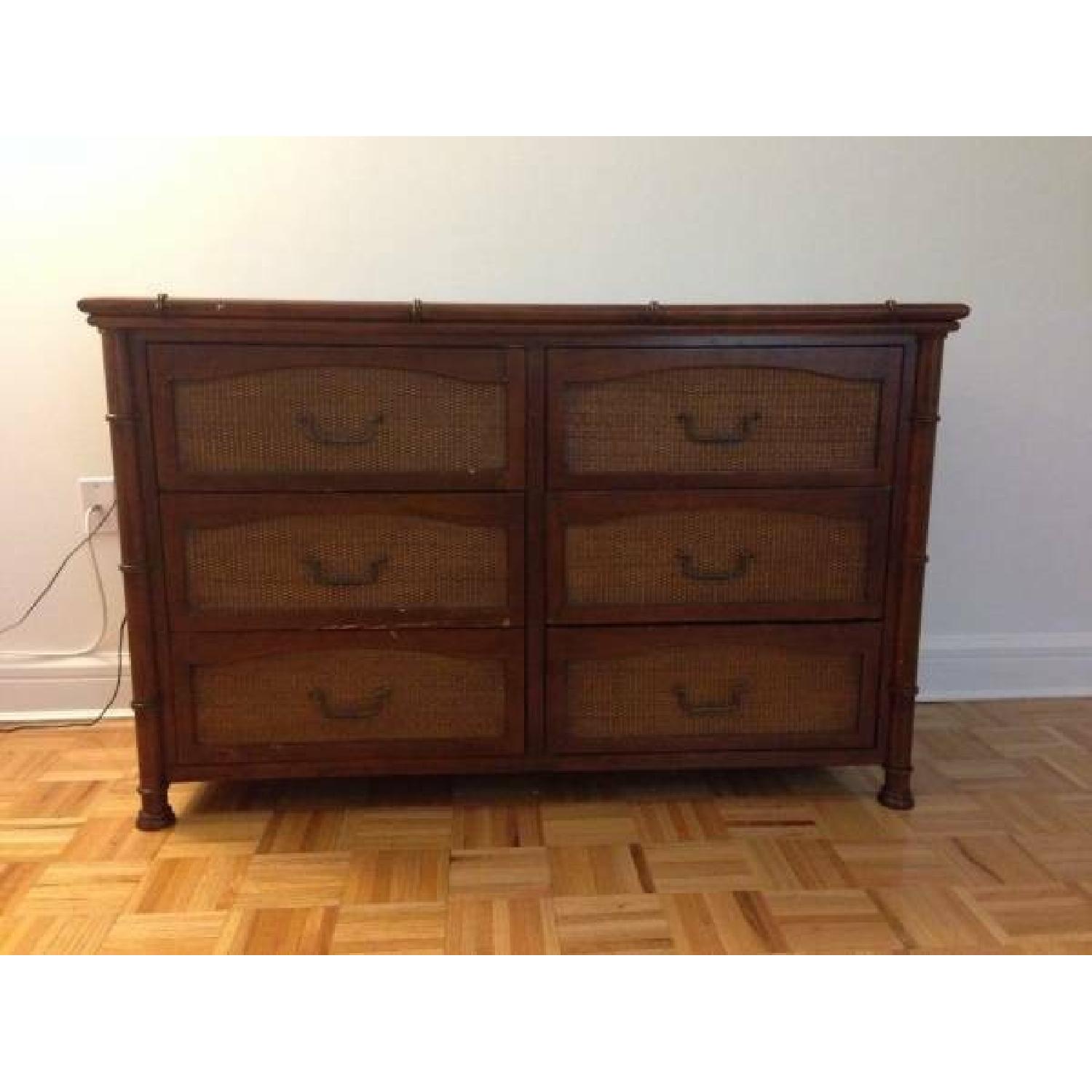Pier 1 Brown Wood 6-Drawer Dresser - image-4