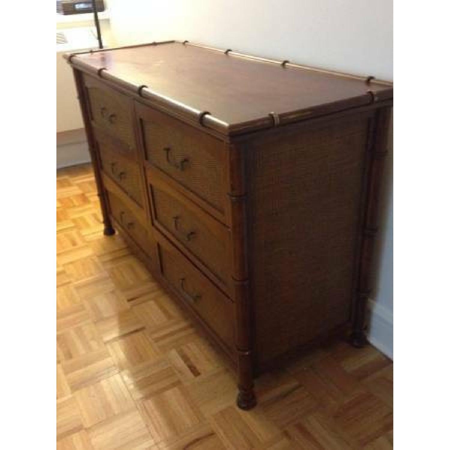 Pier 1 Brown Wood 6-Drawer Dresser - image-5