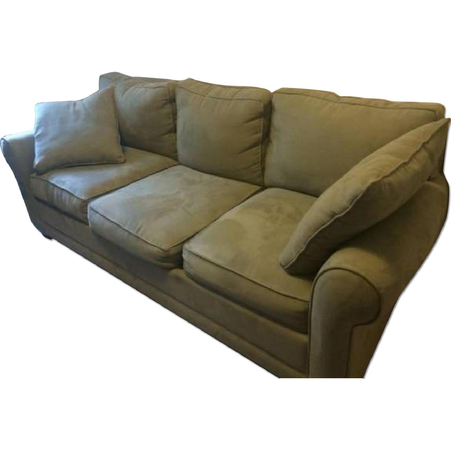 Raymour & Flanigan Sage Green 3Seater Sofa AptDeco