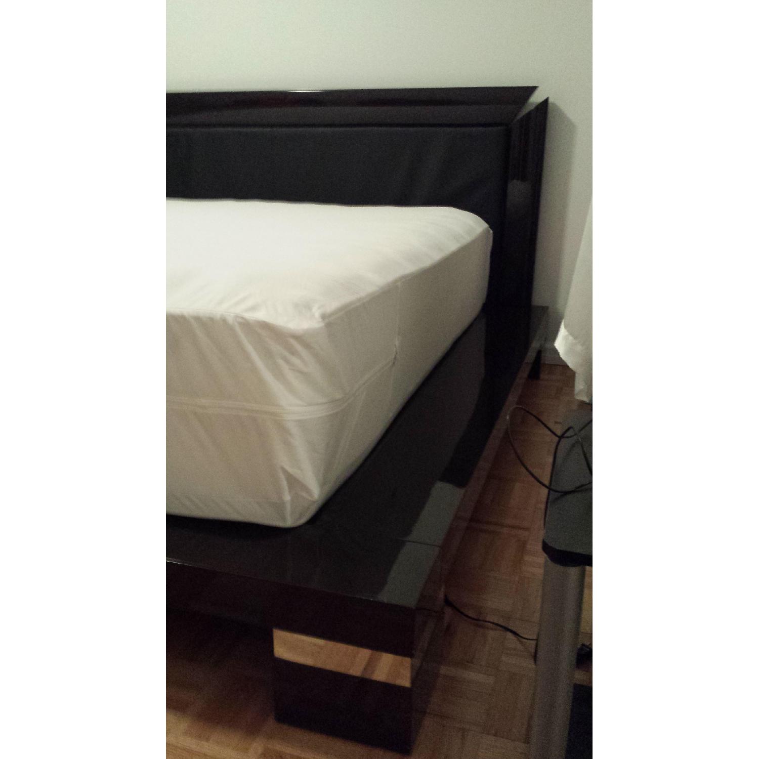King Size Solid Wood Bed Frame with Nightstands - image-2