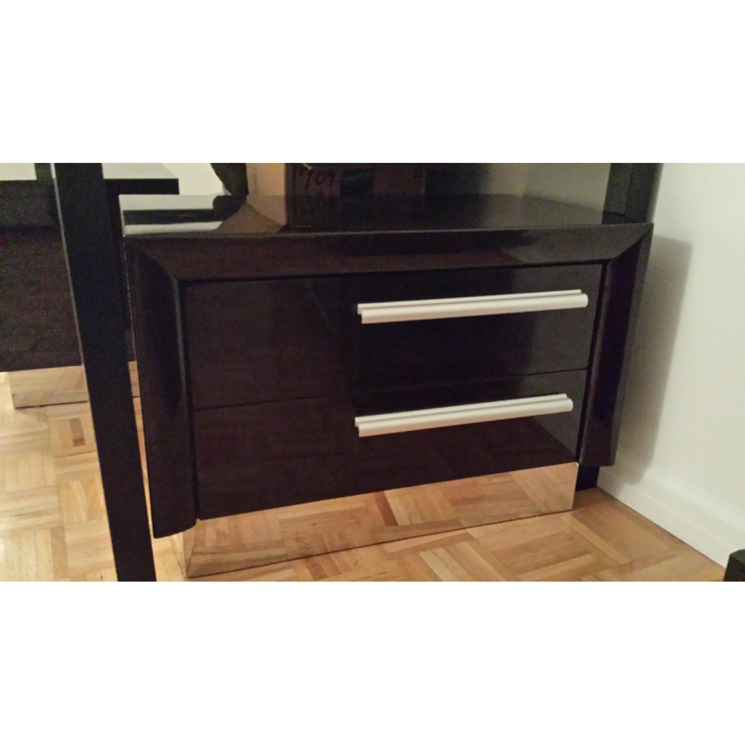King Size Solid Wood Bed Frame with Nightstands - image-4