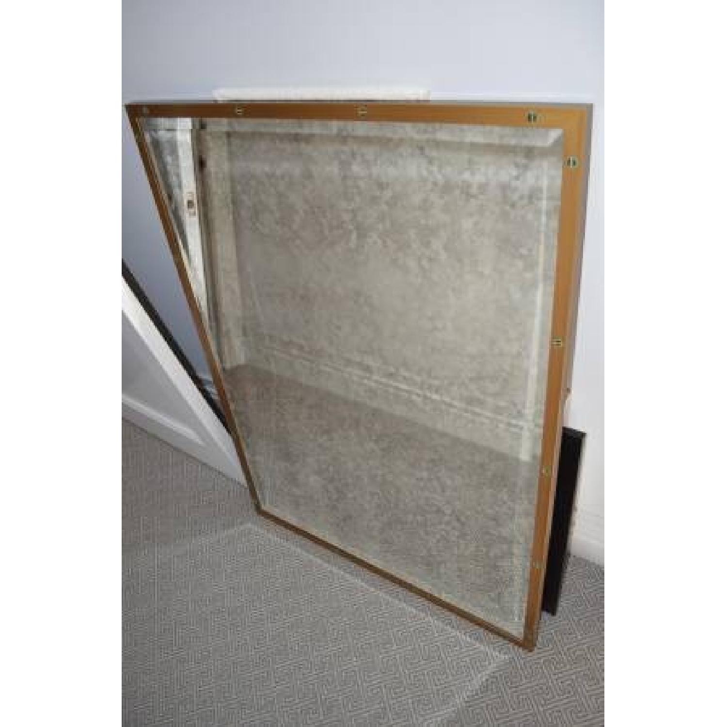 Restoration Hardware Antique Brass Mirror - image-2