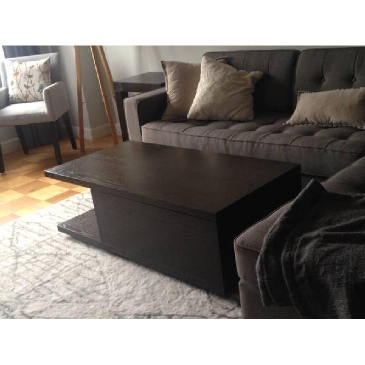West Elm Sliding-Top Coffee Table - image-3