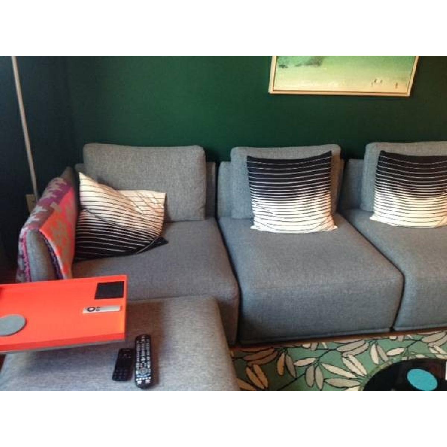 CB2 Gray Modular Sectional Sofa - image-1