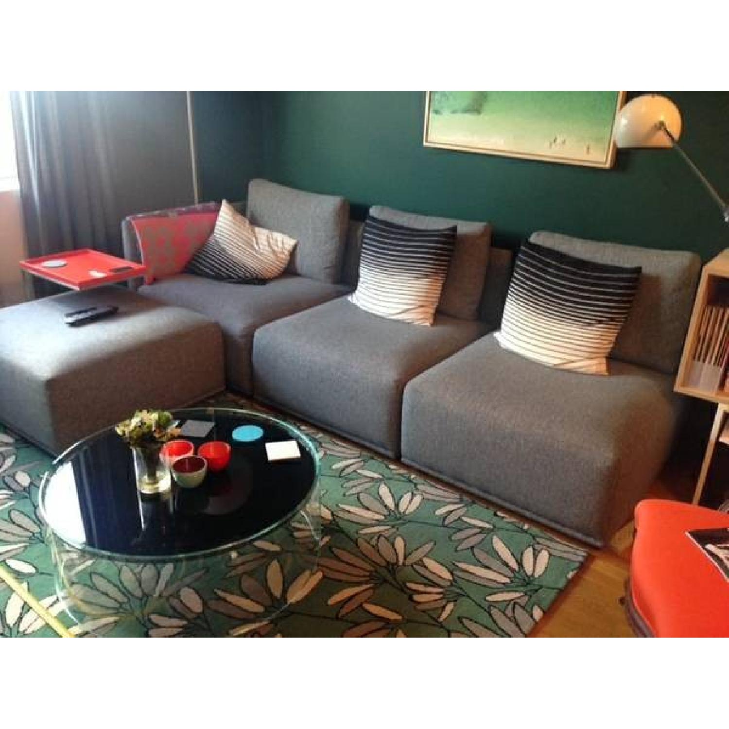 CB2 Gray Modular Sectional Sofa - image-2