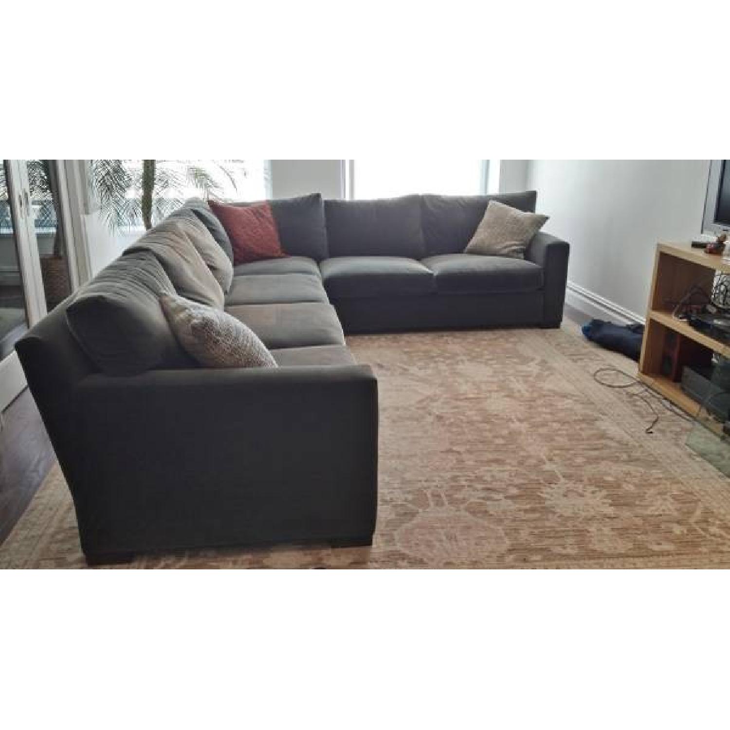 Crate And Barrel Sectional Sofa - AptDeco
