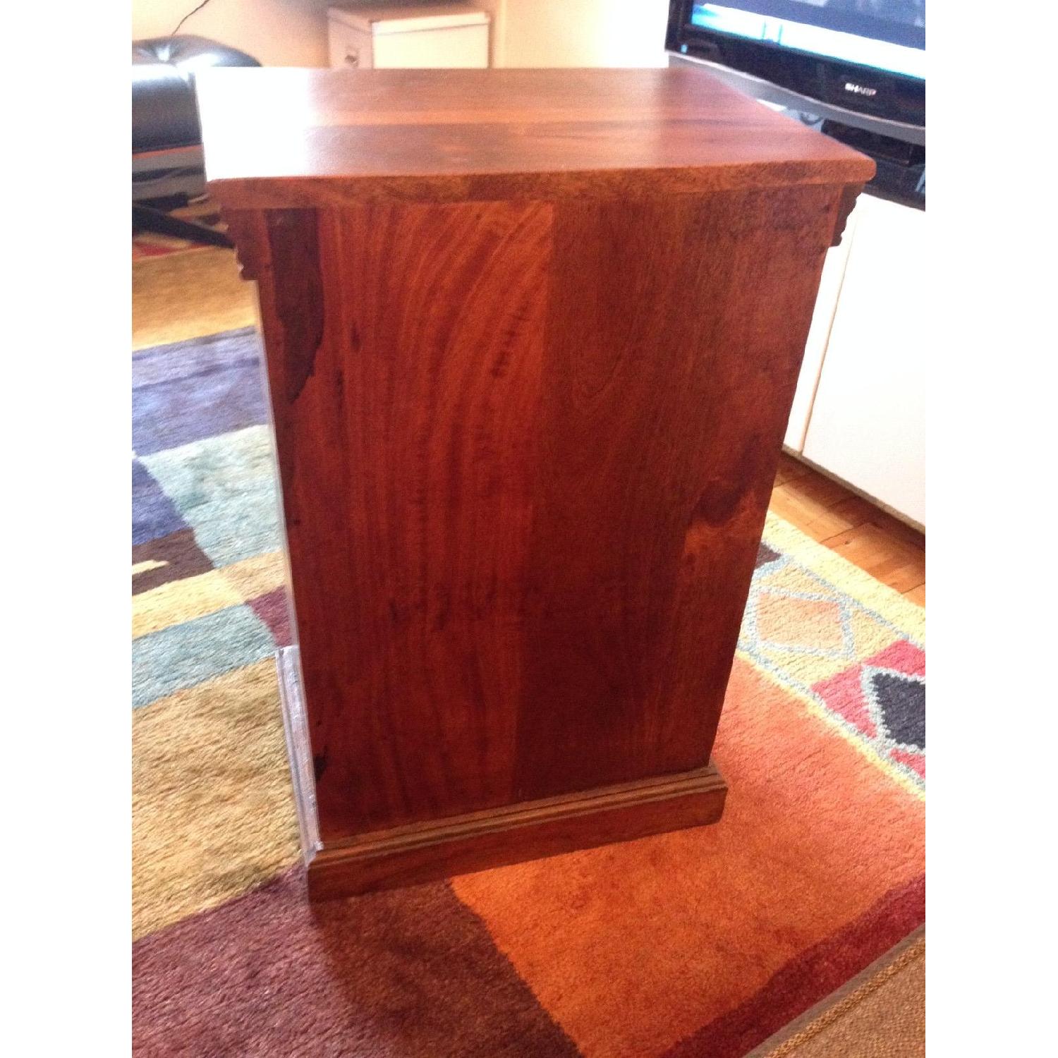 Mahogany Liquor Cabinet/End Table - image-1