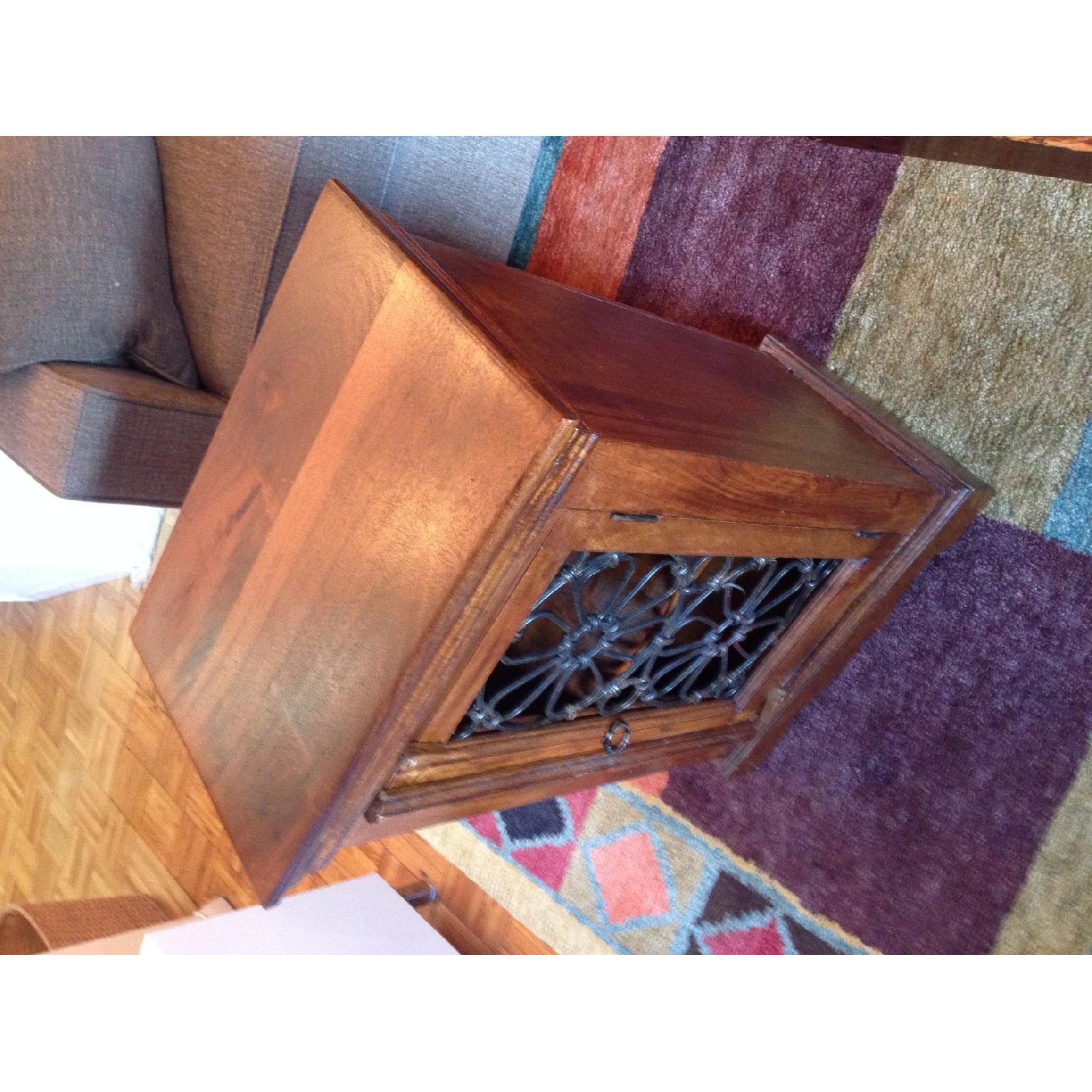 Mahogany Liquor Cabinet/End Table - image-2